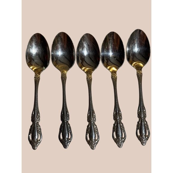 Distinction Deluxe by Oneida Tea Spoons Set Of 5 - Picture 1 of 3